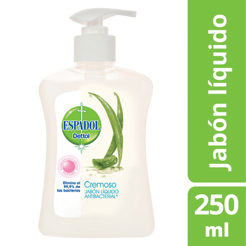 Jabón Liquido Espadol Cremoso Antibacterial 250ml