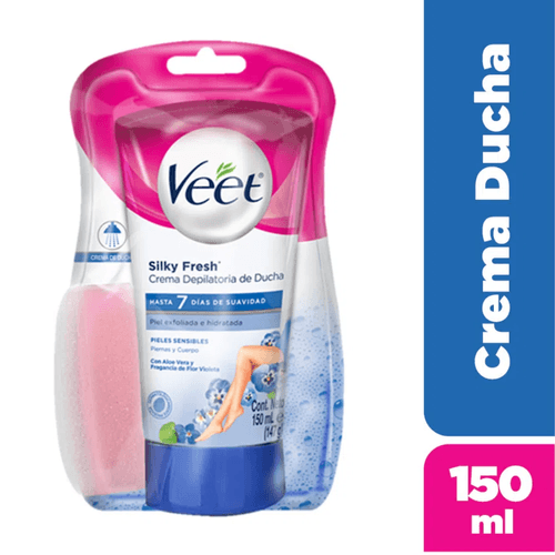 Crema Depilatoria Veet Ducha Piel Sensible 150ml