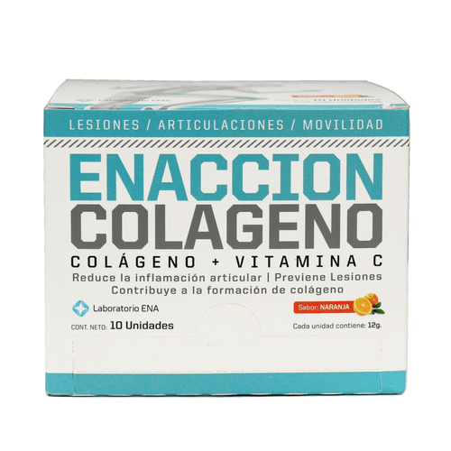 Colágeno Enacción Naranja x 10 sobres de 12 gr