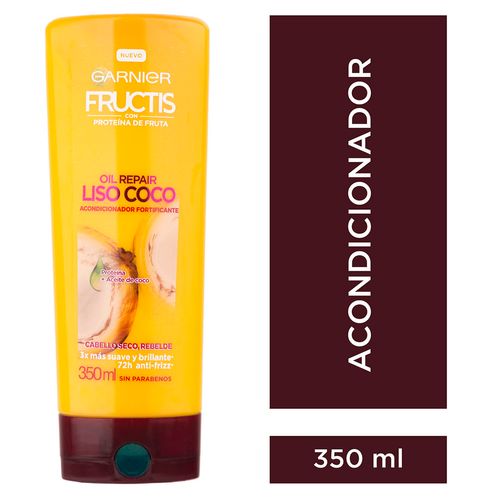 Acondicionador Oil Repair Liso Coco Fructis Garnier 350ml