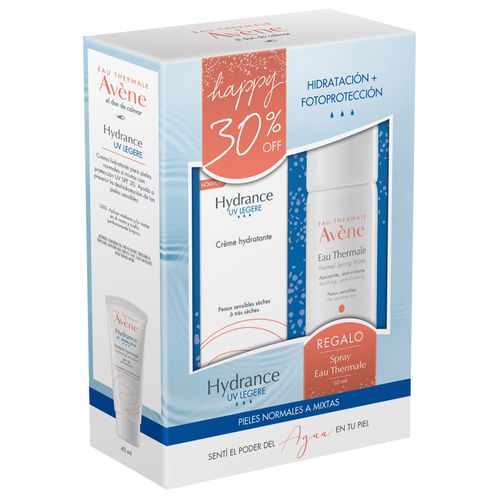 Avene Pack Hydrance Legere UV 30% OFF + Agua Termal de Regalo