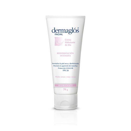 Crema hidratante de dia con FPS 20 para pieles secas Dermaglós 70 g