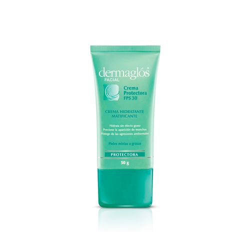 Crema protectora con FPS 30 para pieles mixtas a grasas Dermaglós 50 g