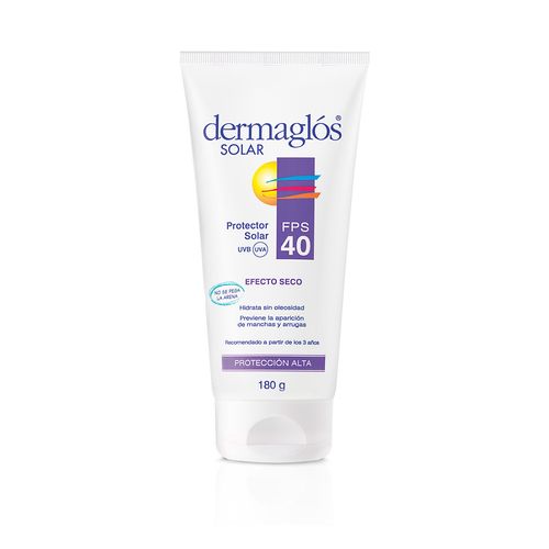 Protector solar Dermaglós FPS 40 efecto seco 180 g