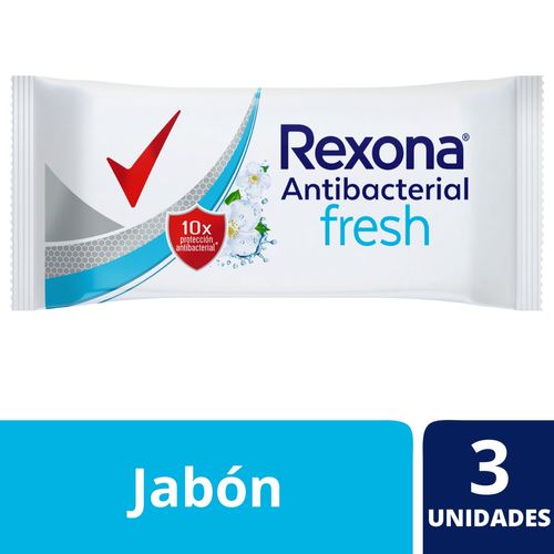 Jabón Antibacterial Rexona Fresh 3X90 gr