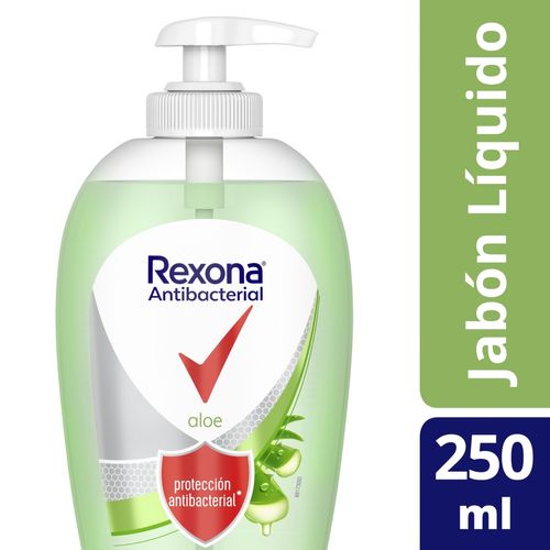 Jabón Liquido Antibacterial Rexona Aloe 250ml