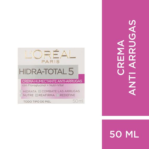 Crema Anti Arrugas L´Oréal Paris Hidra total 5 x 50ml