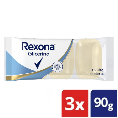 Jabón Rexona Glicerina Neutro 3X90 gr