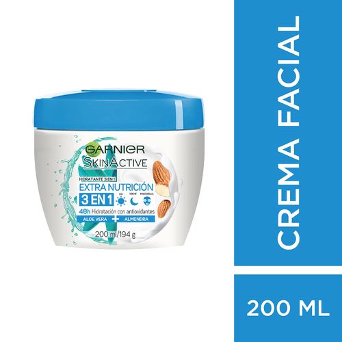 Crema Facial Garnier Skin Active Extra Nutrición x 200ml