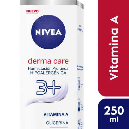 Crema corporal hidratante Nivea Dermacare 250ml Botella