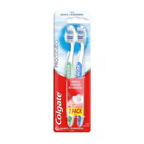 Cepillo Dental Colgate Pro Cuidado Suave X2 Unidades