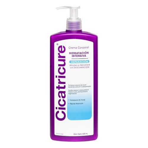 Cicatricure Crema Corporal Hidratación y reparación intensiva 400ml