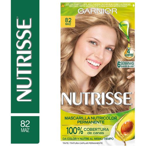 Kit Completo de Coloración Permanente Nutrisse Clásico Tono 82 Maiz 45 gr
