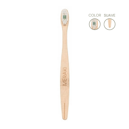 Cepillo de Dientes Meraki Bambú Suave Verde