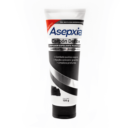 Asepxia Gel Exfoliante Carbón 120 gr