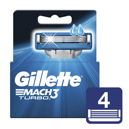 Hoja de Afeitar Gillete Mach3 Turbo Diamond 4 unidades