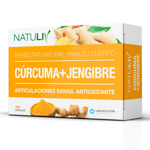 Suplemento Dietario Ena Cúrcuma y Jengibre x 30 cápsulas