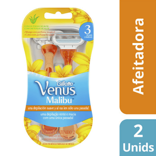 Máquina de Afeitar Venus Malibú 2 unidades
