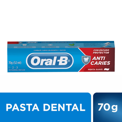 Crema Dental Oral B 123 Anticaries Mint 70 g