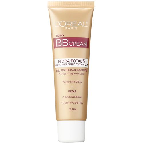 BC Cream L´Oréal Paris Hidra total 5 x 60ml Tono medio