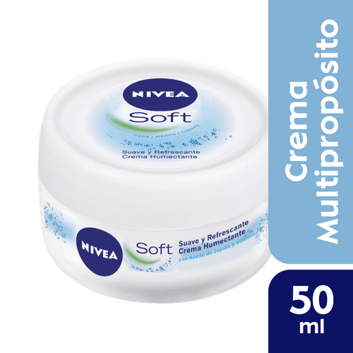 Crema Hidratante Intensiva Nivea Soft Cara Cuerpo Manos 50ml