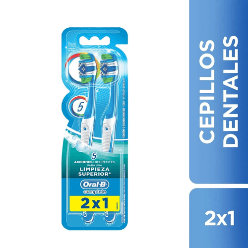 Cepillo Dental Oral B Complete Limpieza Superior 2X1