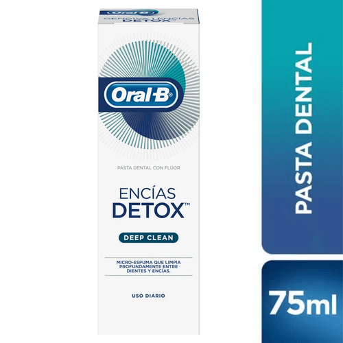 Crema Dental Oral B Encias Detox Deep Clean 75ml