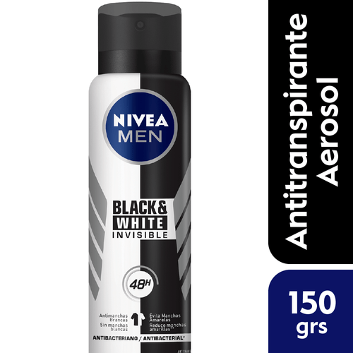 Desodorante en Spray Nivea Men Invisible B&W Power 150ml