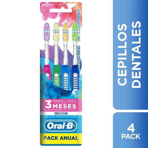 Cepillo Dental Oral B Suave Pack Anual 4 unidades