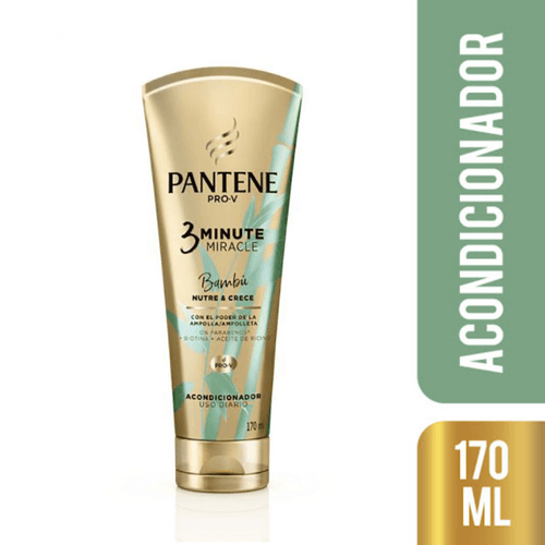 Acondicionador Pantene 3 Minutos Miracle Bambú 170ml