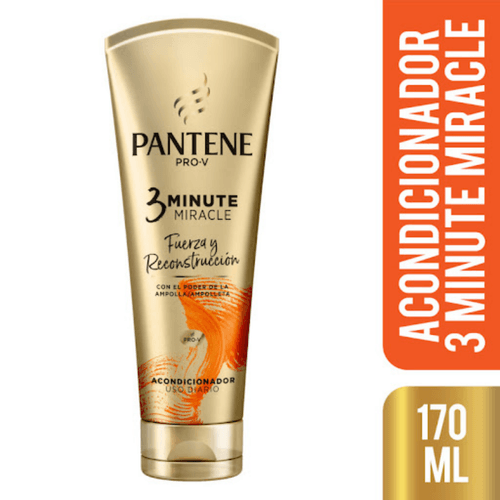 Acondicionador Pantene 3 Minutos Miracle Fuerza y Reconstrucción 170ml