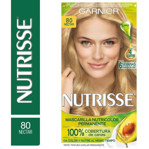 Kit Completo de Coloración Permanente Nutrisse Clásico Tono 80 Nectar 45 gr