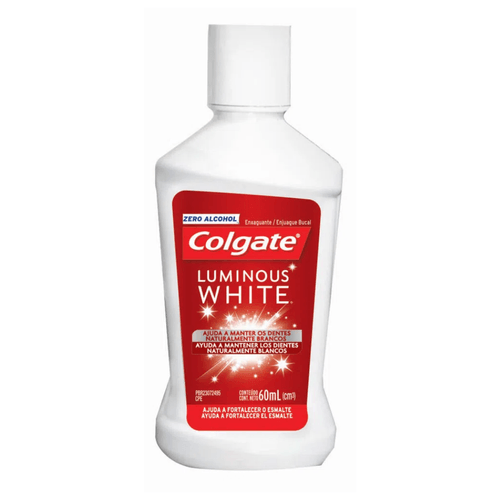 Enjuague Bucal Colgate Luminous White Zero Alcohol 60ml