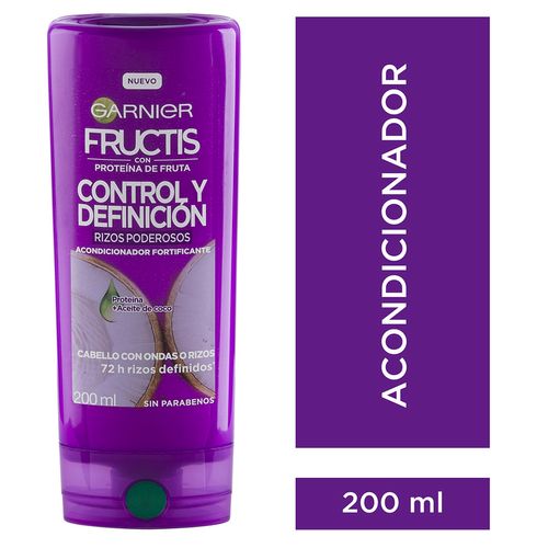 Acondicionador Control y Definición Rizos Poderosos Fructis Garnier 200ml