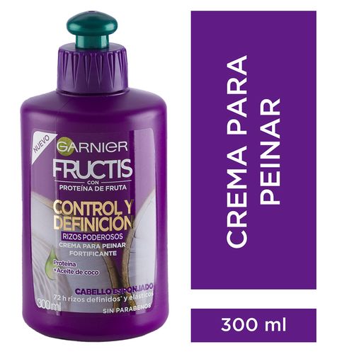 Crema para peinar Control y Definición Rizos Poderosos Fructis Garnier 300ml