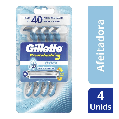 Máquina de Afeitar Prestobarba 3 Ice 4 unidades