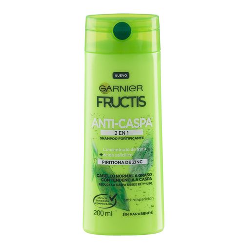 Shampoo Anti-Caspa 2 en 1 Fructis Garnier 200ml