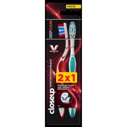Cepillo de Dientes Close Up Deep Clean Pack X2