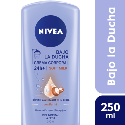 Crema Corporal Nivea Bajo la Ducha Soft Milk 250ml Botella