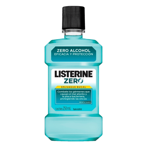 Enjuague Bucal Listerine Zero Menta Suave 250ml