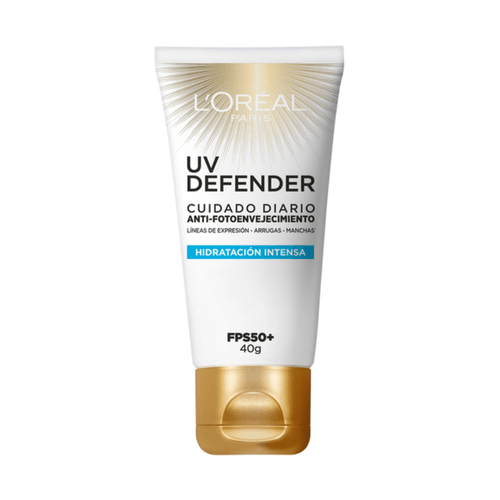 Crema Facial L'Oreal UV Defender Hidratación Intensa FPS 50+ 40 g