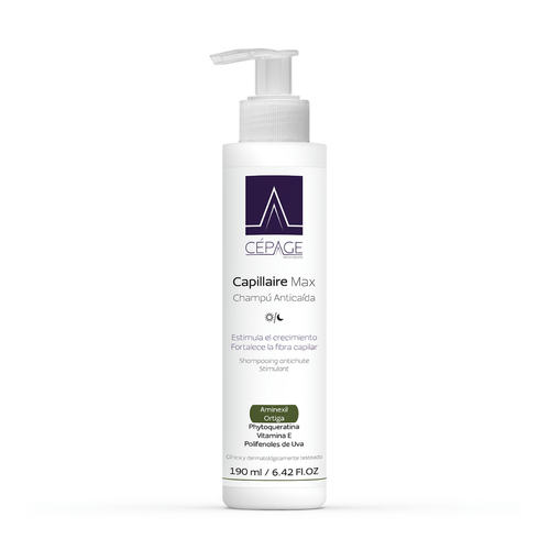 Cepage Capillaire Max Champú Anticaída Champú coadyuvante en el tratamiento de la caída del cabello
