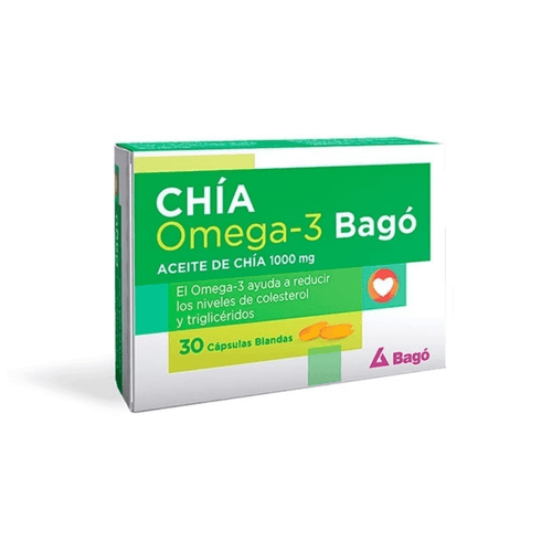 Suplemento Dietario  Chía Omega 3 30 Cápsulas