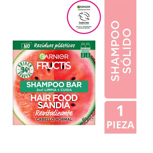 Shampoo sólido Hair Food Sandía 60 gr