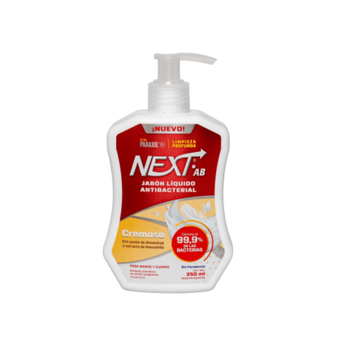 Jabón Líquido Antibacterial Next Cremoso 250 ml