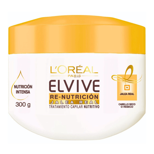 Tratamiento Capilar Elvive  Re-Nutrición Jalea Real 300 ml
