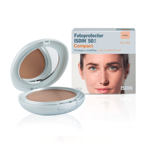 Maquillaje Fotoprotector Isdin Compacto Color Arena 50+ 10 g