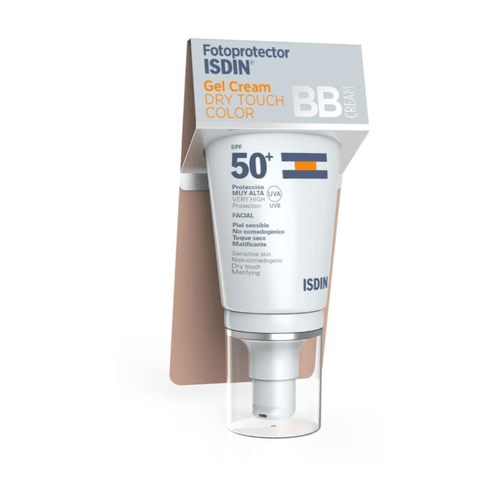 Crema en gel Isdin Protector Solar Dry Touch 50+ Color 50 ml