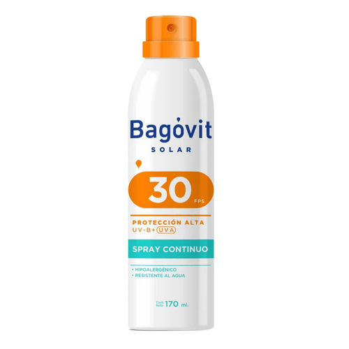 Protector Solar Bagovit Spray Continuo FPS30 170 ml