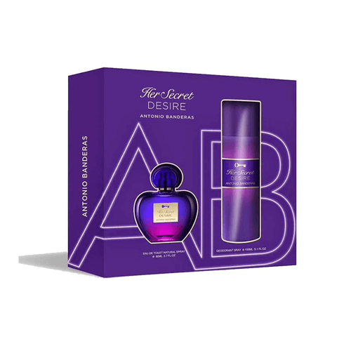 EDT Antonio Banderas Her Secret Desire 80 ml +Deo 150 ml